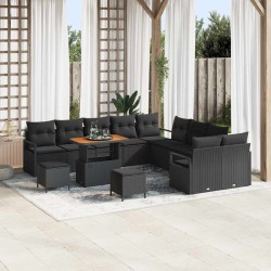 Sonata H Градински Софа Комплект 13 pcs Черно 90 x 55 x 71 cm - Canapele și bănci de grădină