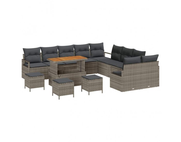 Sonata H Градински Софа Комплект 14 pcs Сив 110 x 55 x 71 см