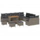 Sonata H Градински Софа Комплект 14 pcs Сив 110 x 55 x 71 см