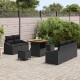 Sonata H Градински Софа Комплект 8 pcs Черно 80 x 80 x 71 cm