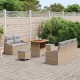 Sonata H Градински Софа Комплект с възглавница 8 pcs Бежов и Светло Сив