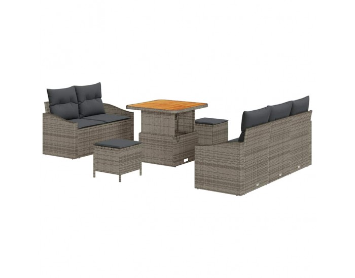Sonata H Градински Софа Комплект с възглавница 8 pcs Сив 80 x 80 x 71 cm
