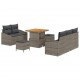 Sonata H Градински Софа Комплект с възглавница 8 pcs Сив 80 x 80 x 71 cm