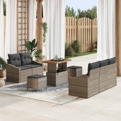Sonata H Градински Софа Комплект с възглавница 8 pcs Сив 90 x 55 x 71 cm - Canapele și bănci de grădină