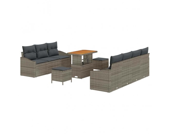 Sonata H Градински Софа Комплект 10 pcs Сив 90 x 55 x 71 cm