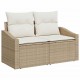 Sonata H Градински Софа Комплект 11 pcs Бежов и кремав 80 x 80 x 71 cm