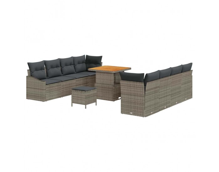 Sonata H Градински Софа Комплект 11 pcs Сив 80 x 80 x 71 cm