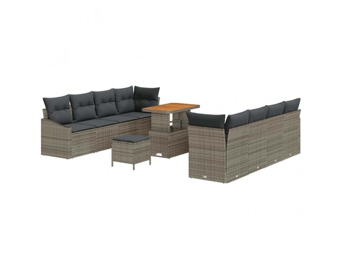 Sonata H Градински Софа Комплект 11 pcs Сив 90 x 55 x 71 cm