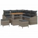 Sonata H Градински Софа Комплект с възглавница 8 pcs Сив 90 x 55 x 71 cm