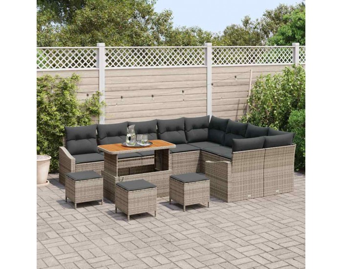 Sonata H Градински Софа Комплект 13 pcs Сив 110 x 55 x 71 см