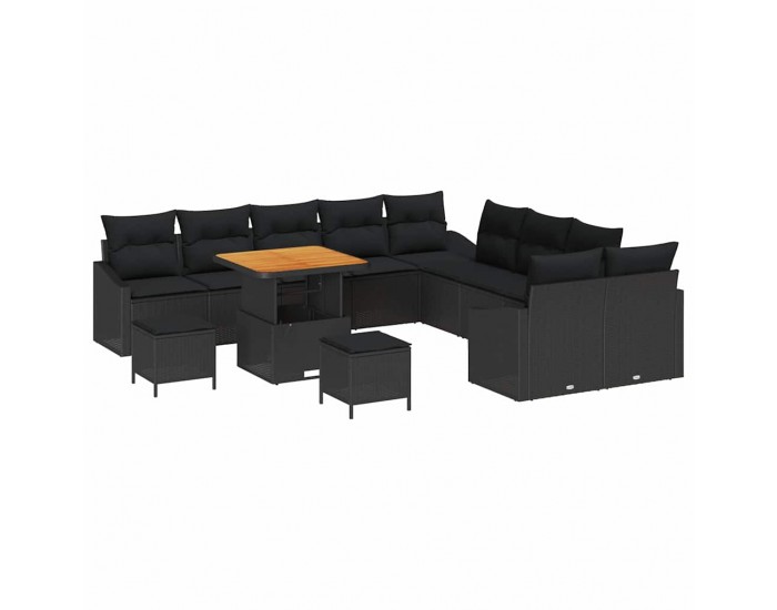 Sonata H Градински Софа Комплект 13 pcs Черно 100 x 100 x 71 cm