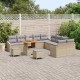 Sonata H Градински Софа Комплект с възглавница 13 pcs Бежов и Светло Сив