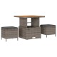 Sonata Set de canapele pentru grădină cu pernă 13 pcs Gri Rattan poli