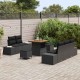Sonata H Градински Софа Комплект 8 pcs Черно 80 x 80 x 71 cm