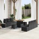 Sonata H Градински Софа Комплект 9 pcs Черно 80 x 80 x 71 cm