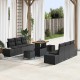 Sonata H Градински Софа Комплект 9 pcs Черно 90 x 55 x 71 cm