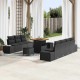 Sonata H Градински Софа Комплект 10 pcs Черно 80 x 80 x 71 cm