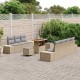 Sonata H Градински Софа Комплект с възглавница 10 pcs Бежов и Светло Сив
