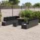 Sonata H Градински Софа Комплект 11 pcs Черно 80 x 80 x 71 cm