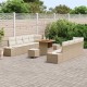 Sonata H Градински Софа Комплект 11 pcs Бежов и кремав 80 x 80 x 71 cm