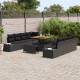 Sonata H Градински Софа Комплект 11 pcs Черно 100 x 100 x 71 cm