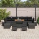 Sonata H Градински Софа Комплект 10 pcs Черно 90 x 55 x 71 cm
