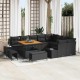 Sonata H Градински Софа Комплект 12 pcs Черно 100 x 100 x 71 cm