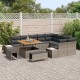 Sonata H Градински Софа Комплект 12 pcs Светло сиво и тъмно сиво