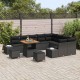 Sonata H Градински Софа Комплект 12 pcs Черно 80 x 80 x 71 cm