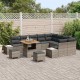 Sonata H Градински Софа Комплект 12 pcs Светло сиво и тъмно сиво