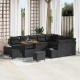 Sonata H Градински Софа Комплект 12 pcs Черно 90 x 55 x 71 cm