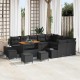 Sonata H Градински Софа Комплект 12 pcs Черно 110 x 55 x 71 см