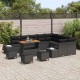 Sonata H Градински Софа Комплект 12 pcs Черно 110 x 55 x 71 см
