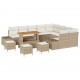 Sonata H Градински Софа Комплект 12 pcs Бежов и кремав 110 x 55 x 71 см