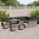 Sonata H Градински Софа Комплект 12 pcs Светло сиво и тъмно сиво