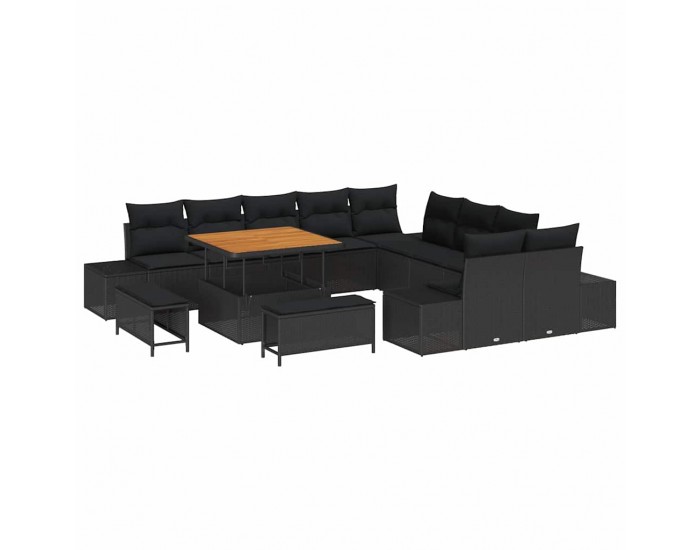 Sonata H Градински Софа Комплект 13 pcs Черно 100 x 100 x 71 cm