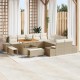 Sonata H Градински Софа Комплект 13 pcs Бежов и кремав 100 x 100 x 71 cm