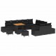 Sonata H Градински Софа Комплект 13 pcs Черно 80 x 80 x 71 cm