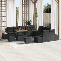 Sonata H Градински Софа Комплект 13 pcs Черно 90 x 55 x 71 cm - Canapele și bănci de grădină