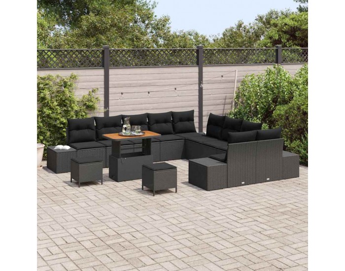 Sonata H Градински Софа Комплект 13 pcs Черно 90 x 55 x 71 cm