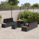 Sonata H Градински Софа Комплект 9 pcs Черно 80 x 80 x 71 cm