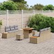 Sonata H Градински Софа Комплект с възглавница 9 pcs Бежов и Светло Сив