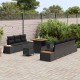 Sonata H Градински Софа Комплект 10 pcs Черно 80 x 80 x 71 cm