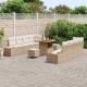 Sonata H Градински Софа Комплект 11 pcs Бежов и кремав 80 x 80 x 71 cm