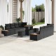Sonata H Градински Софа Комплект 11 pcs Черно 90 x 55 x 71 cm