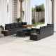 Sonata H Градински Софа Комплект 11 pcs Черно 100 x 100 x 71 cm