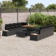 Sonata H Градински Софа Комплект 11 pcs Черно 100 x 100 x 71 cm
