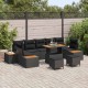 Sonata H Градински Софа Комплект 10 pcs Черно 90 x 55 x 71 cm