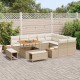 Sonata H Градински Софа Комплект с възглавница 12 pcs Бежово Полиратан