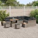 Sonata H Градински Софа Комплект с възглавница 12 pcs Сив Полиратан